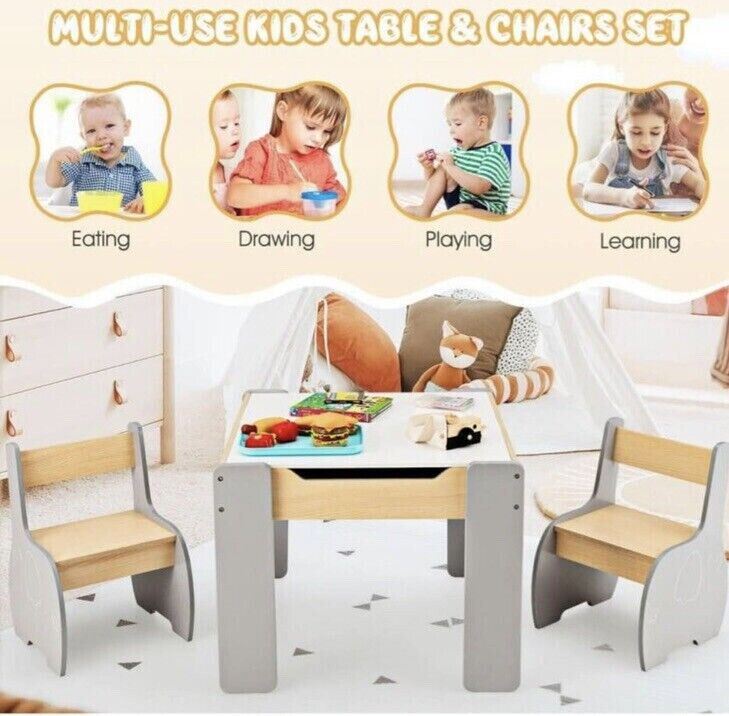 4-in-1 Table & Chair Set