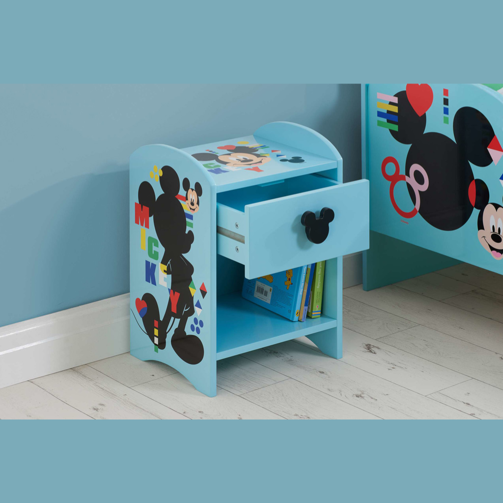 Mickey Mouse Bedside Table Opened Drawer View