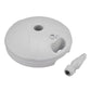 Round 15L White Parasol Base Weight With Water or Sand For Garden Umbrella Pole