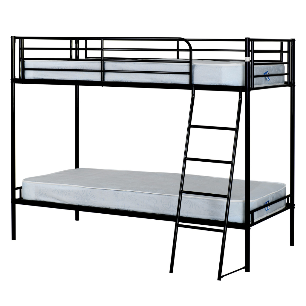 Brandon Metal Framed single Bunk Bed  with Ladder