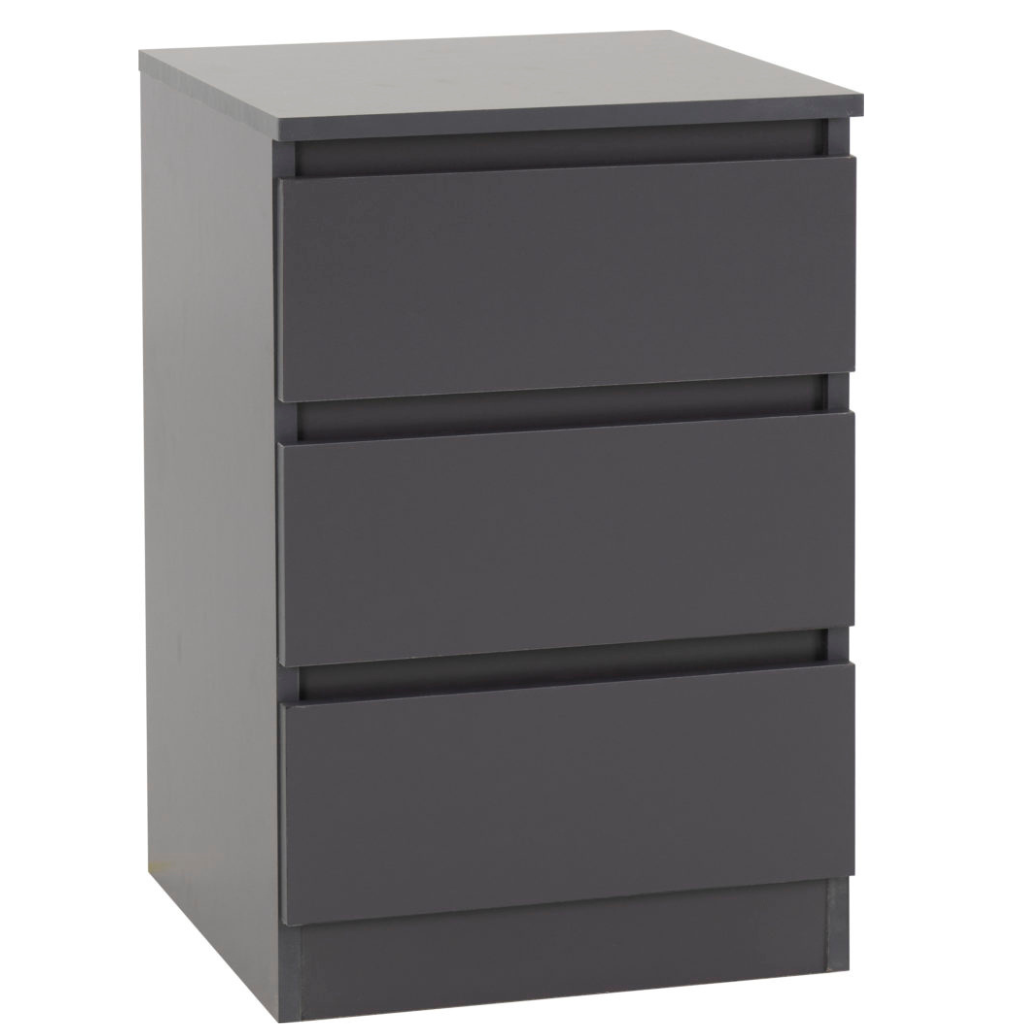 Malvern 3 Drawer Bedside