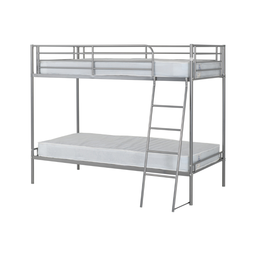 Brandon Metal Framed single Bunk Bed  with Ladder