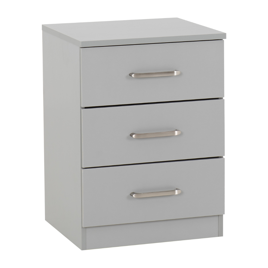 Dakota 3 Drawer Bedside
