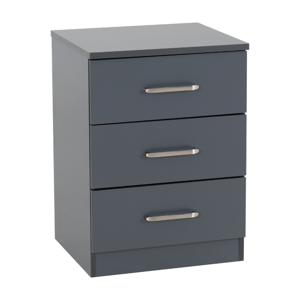 Dakota 3 Drawer Bedside