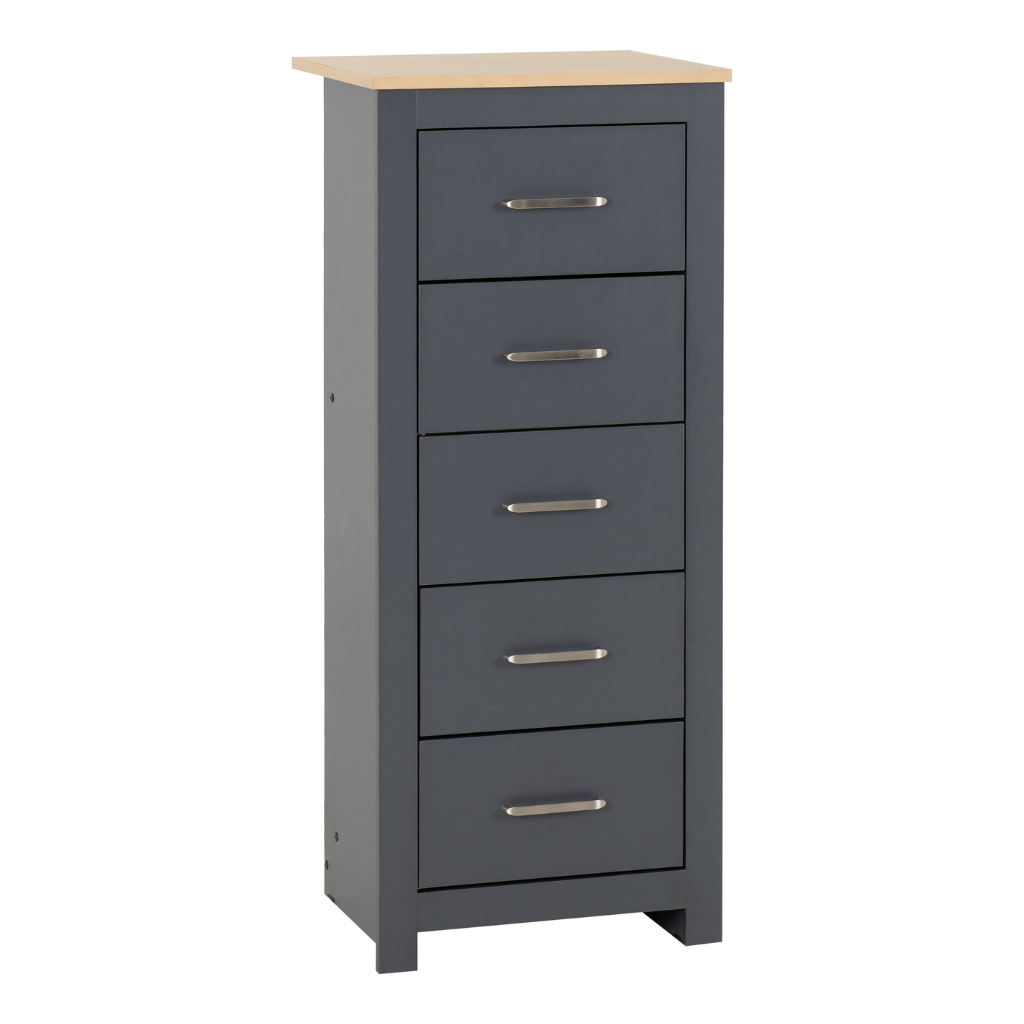 Portland 5 Drawer Narrow Chest