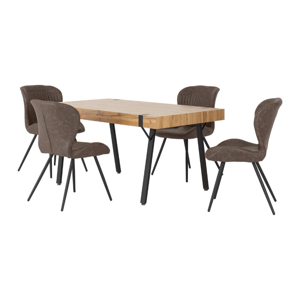 Treviso Dining Set with Quebec Chairs