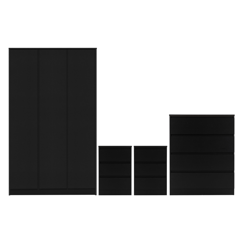 Malvern 3 Door Wardrobe Bedroom Set