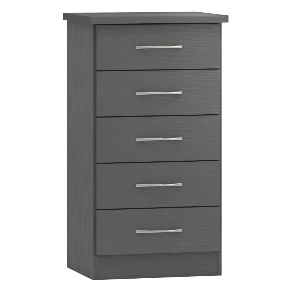 Nevada 5 Drawer Narrow Chest