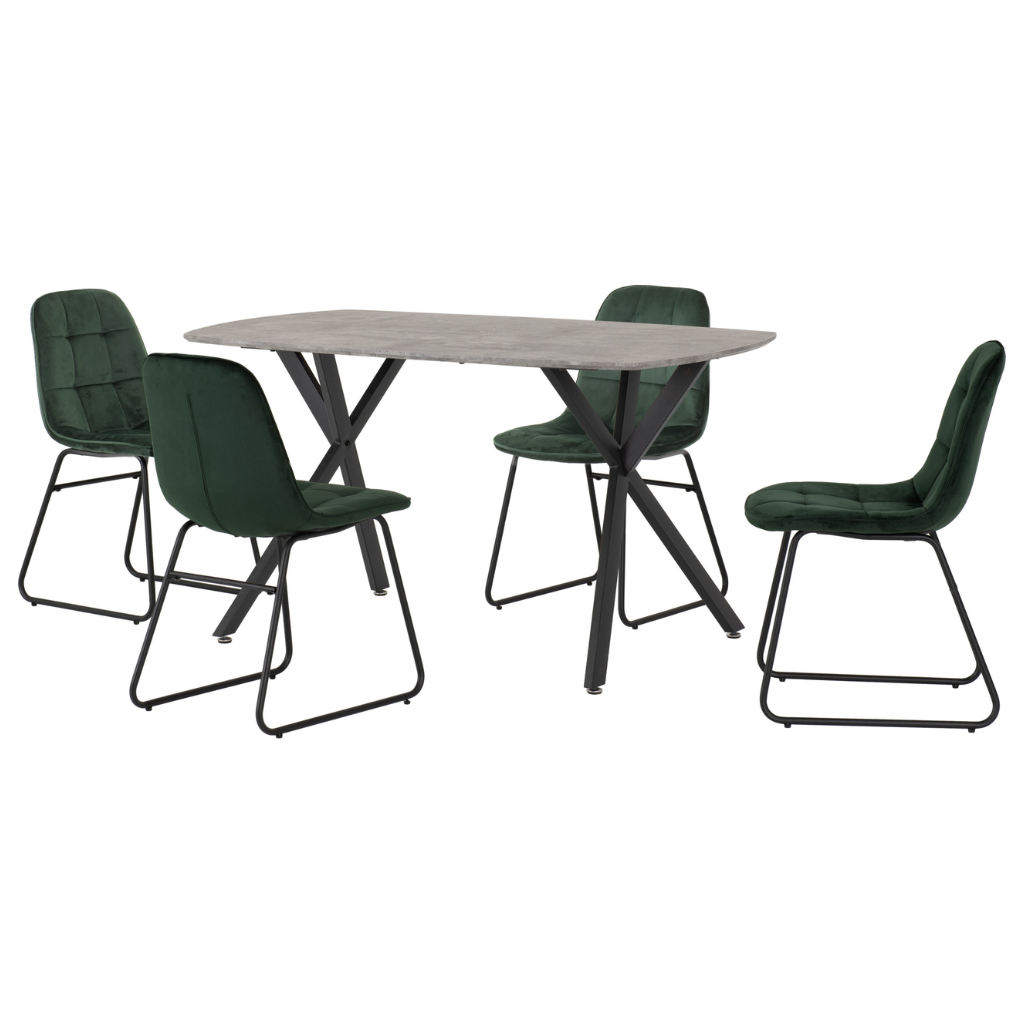 Athens Rectangular Oak Dining Set