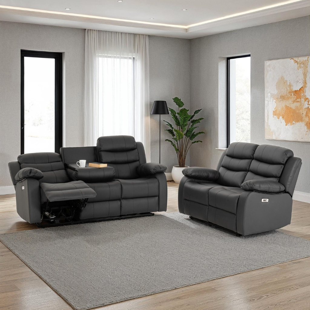 Roma 3+2 Electric Recliner Sofa Suite