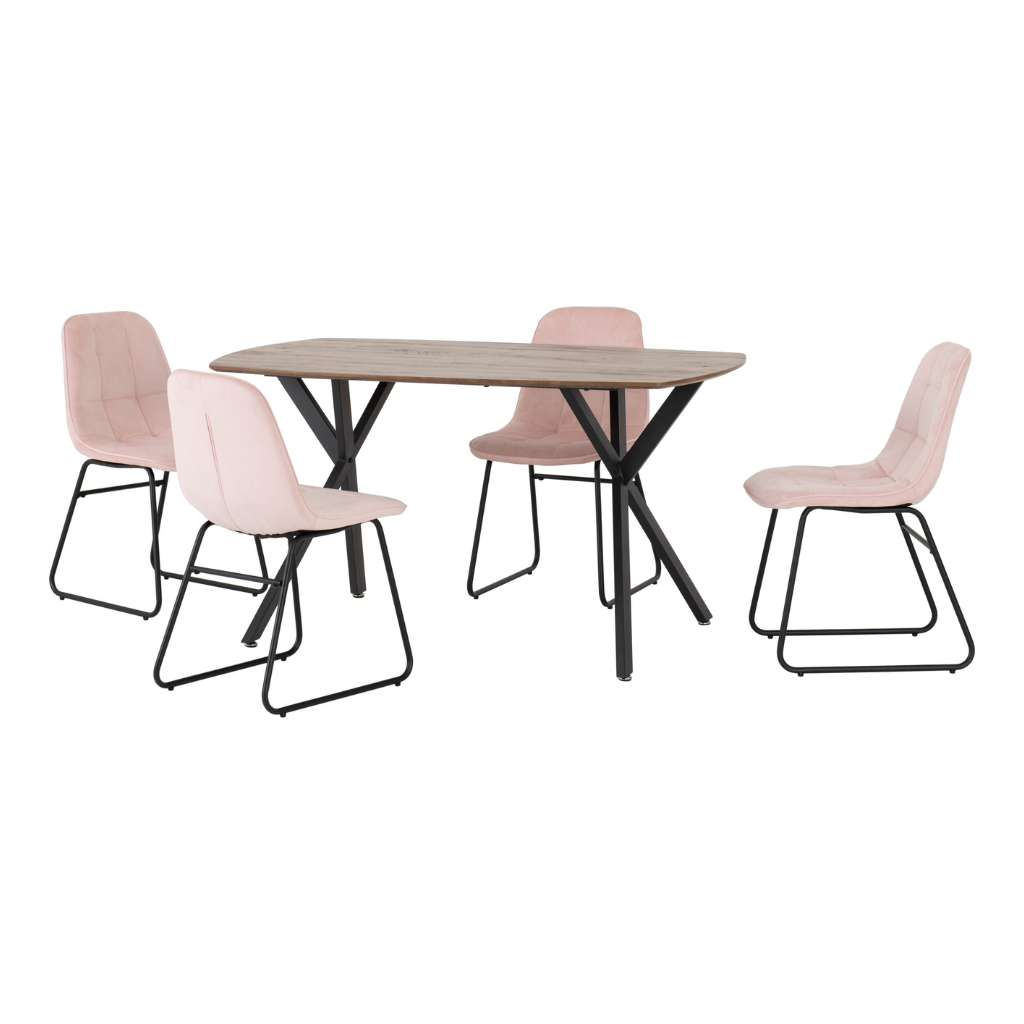 Athens Rectangular Oak Dining Set