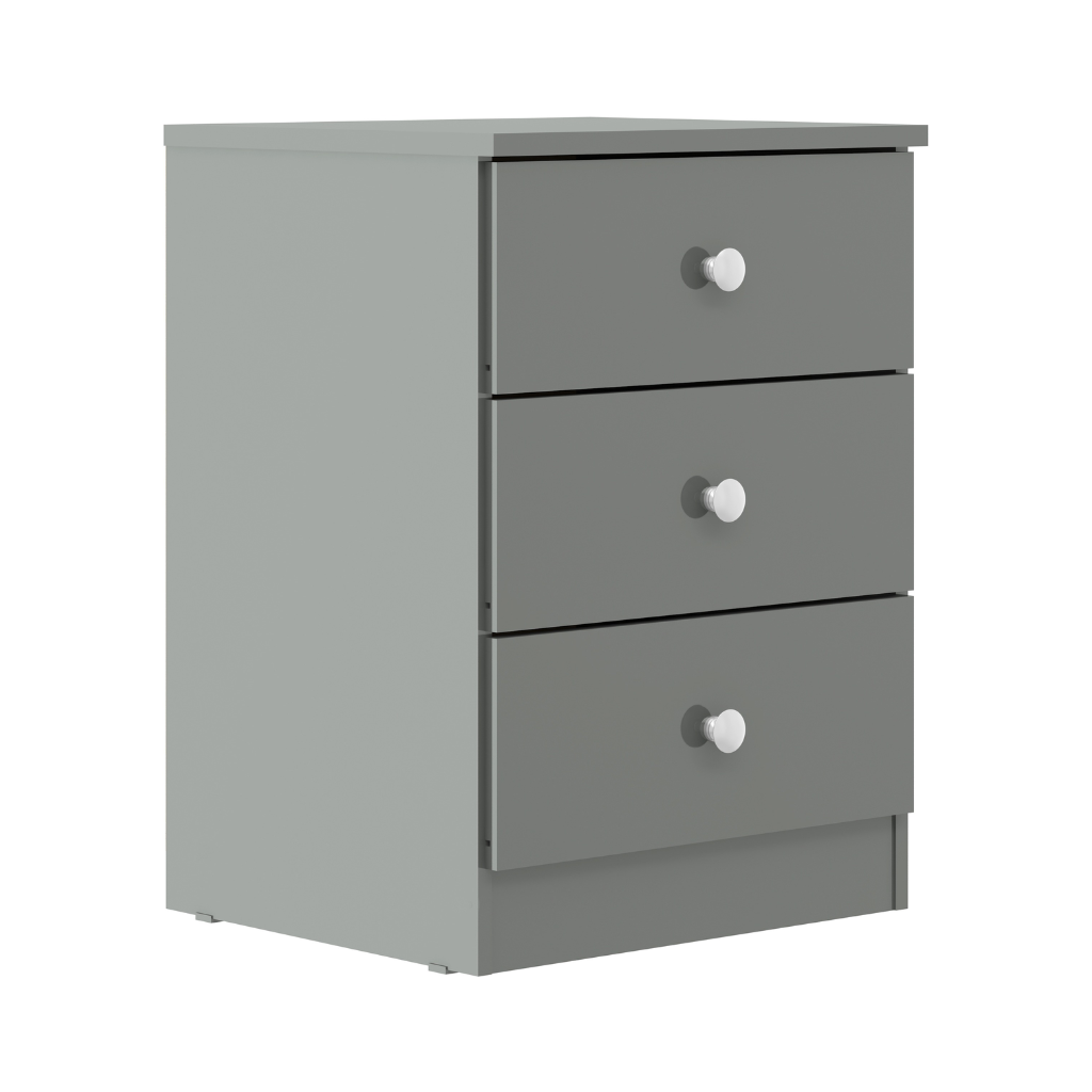 Denver 3 Drawer Bedside