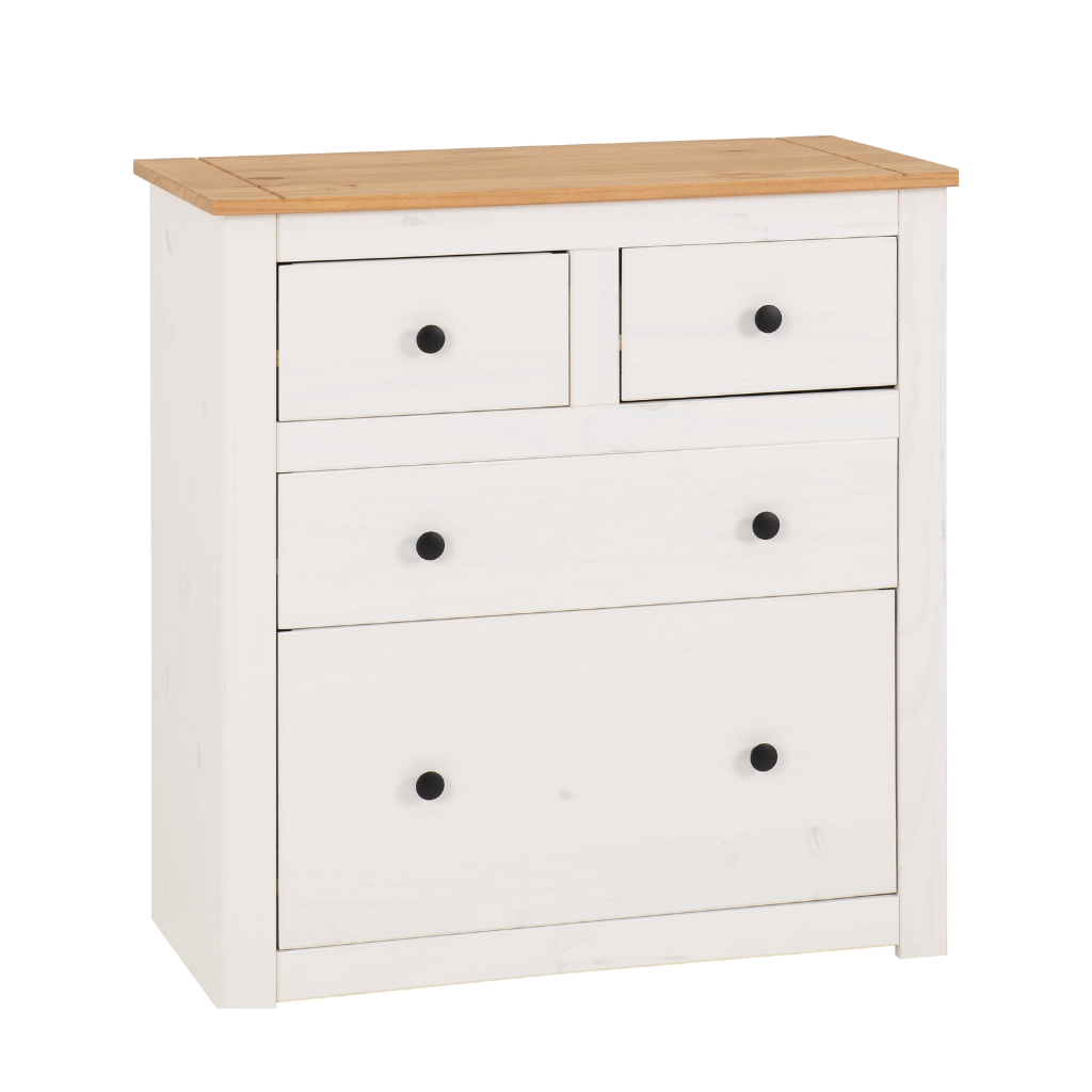 Panama 4 Drawer 2+2 Chest Of Drawers