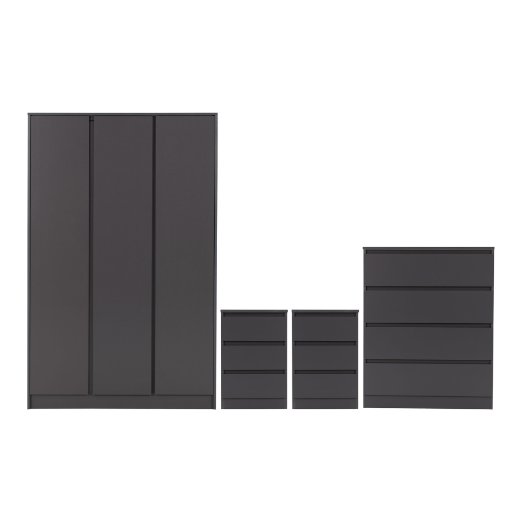 Malvern 3 Door Wardrobe Bedroom Set