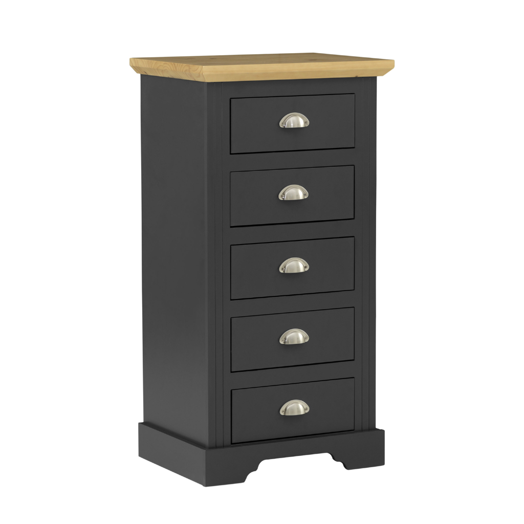 Toledo 5 Drawer Narrow Chest