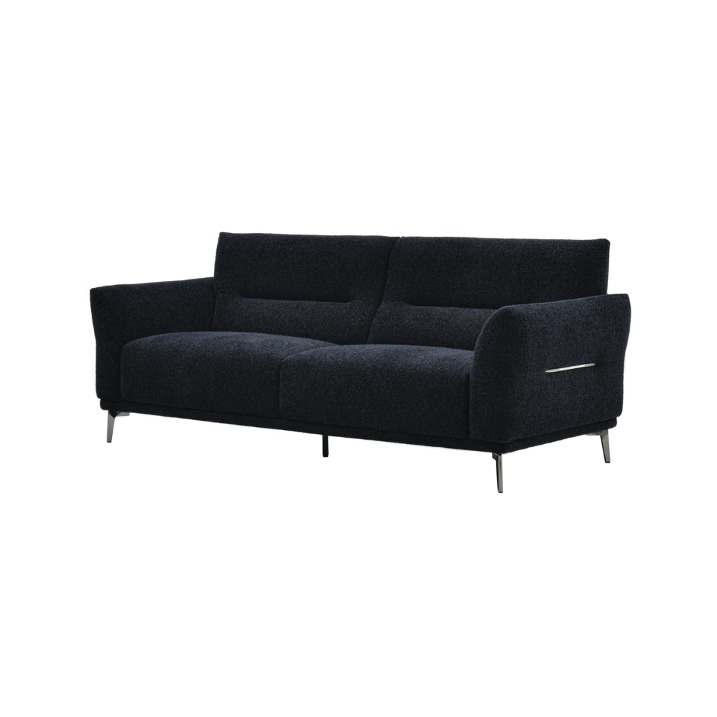 Aluxo Albany Sofa in Black Lux Boucle Fabric