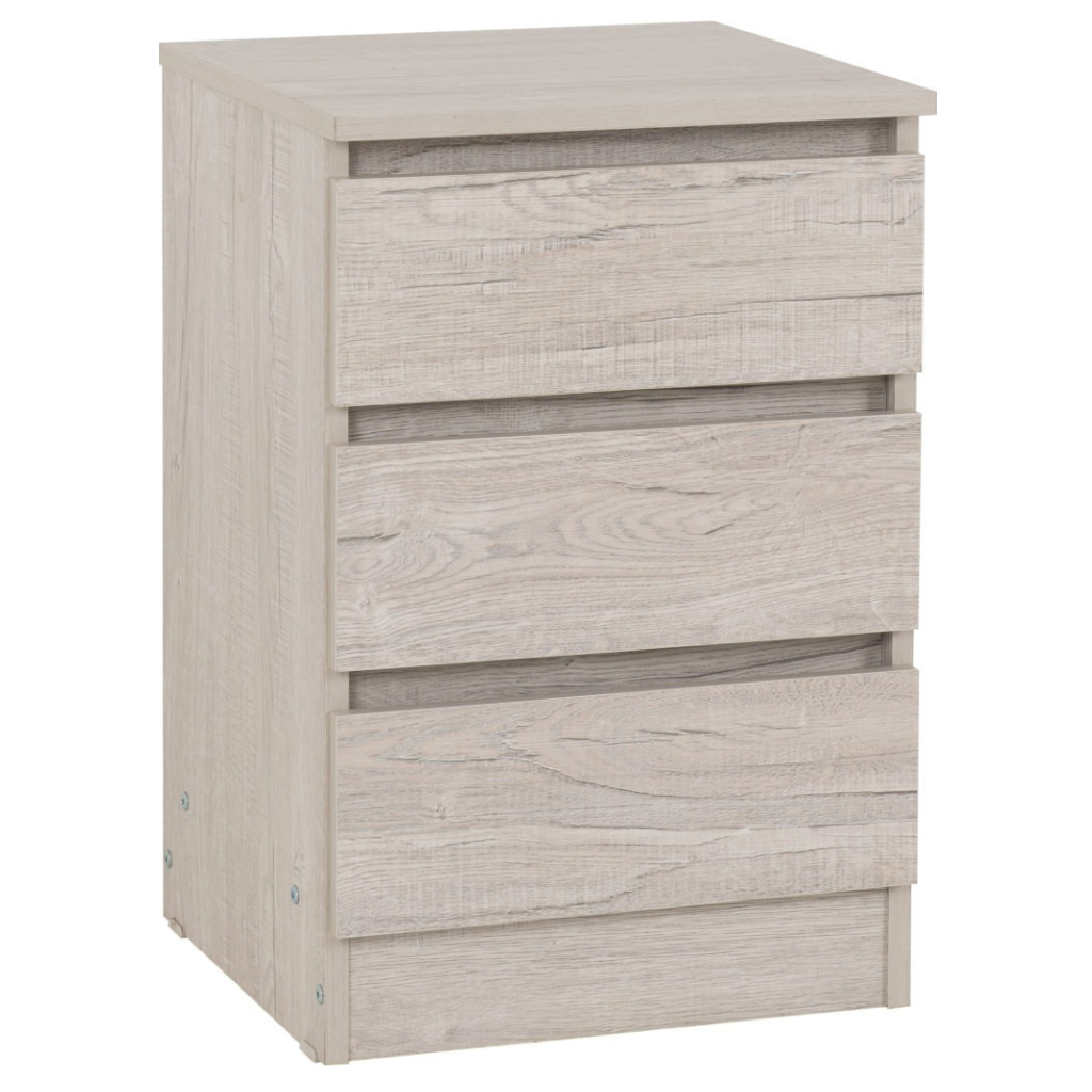 Malvern 3 Drawer Bedside