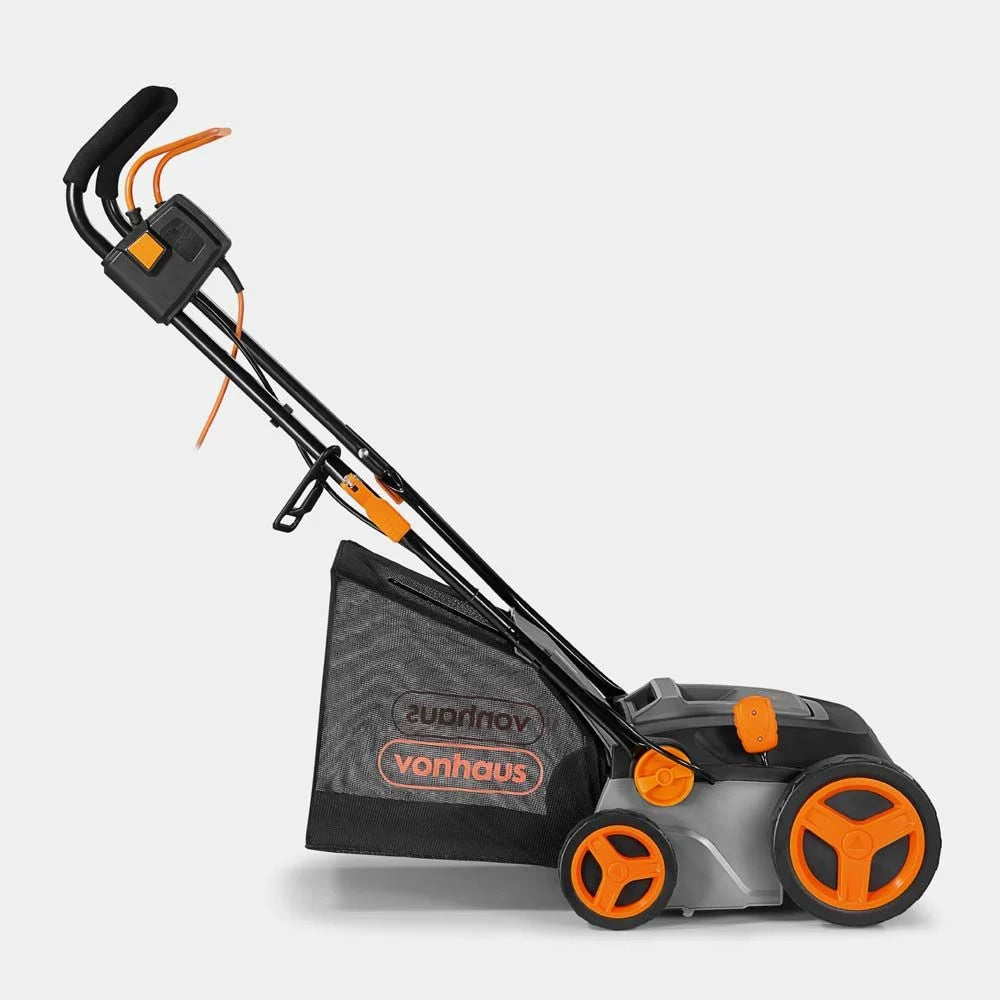 1600W Electric Lawn Aerator & Scarifier Moss Remover Garden Tool
