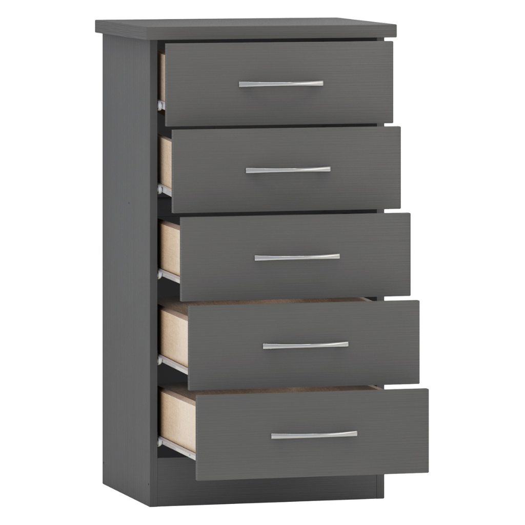 Nevada 5 Drawer Narrow Chest