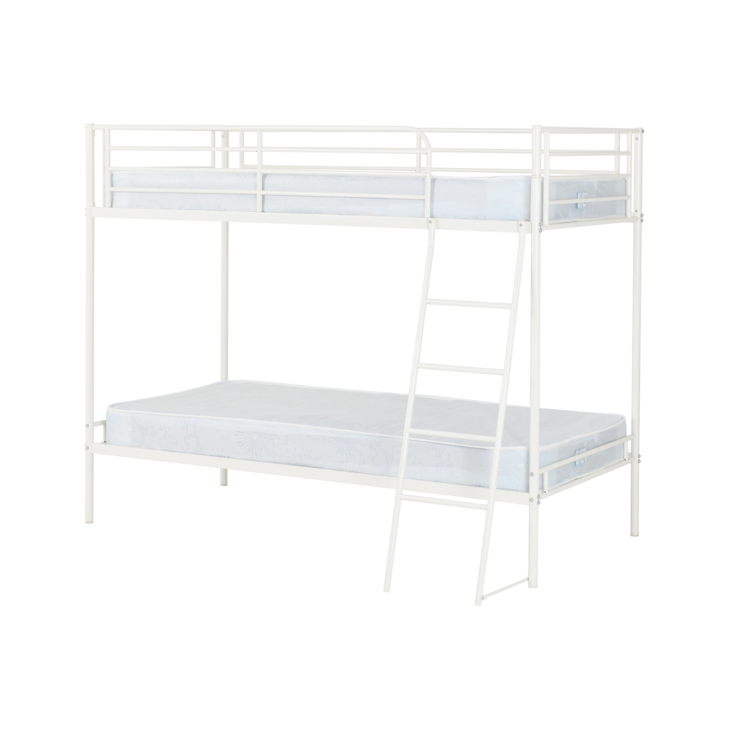 Brandon Metal Framed single Bunk Bed  with Ladder