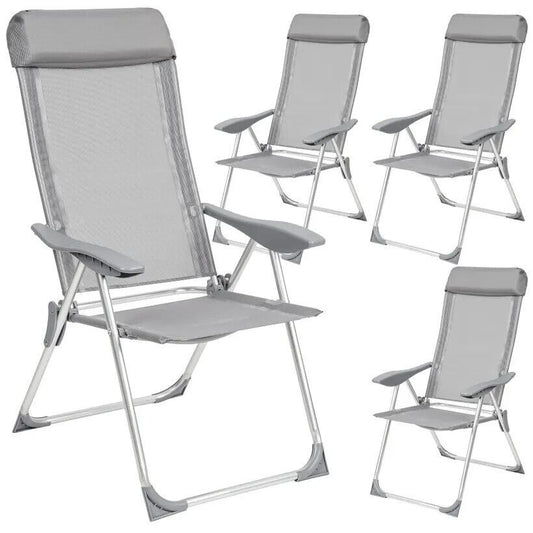 Grey 4 x Garden Chairs