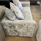 Grey Velvet 2 & 3 Seater Sofa Set