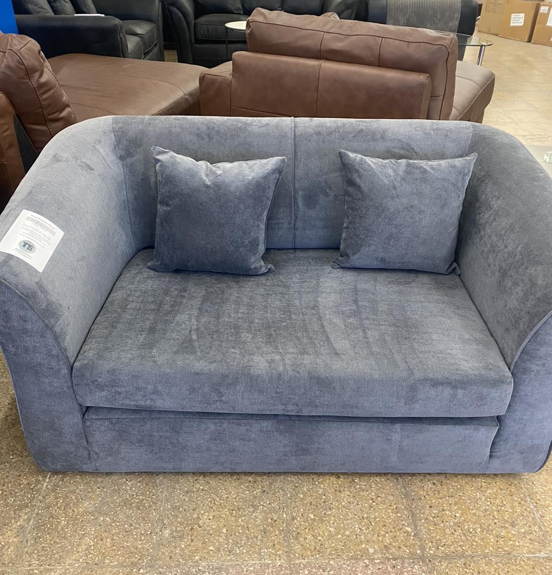Grey Fabric Cuddle Chair