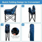 Navy Blue Padded Folding Chair
