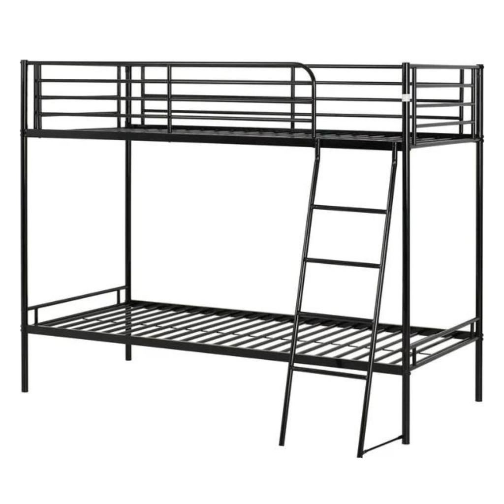Brandon Metal Framed single Bunk Bed  with Ladder