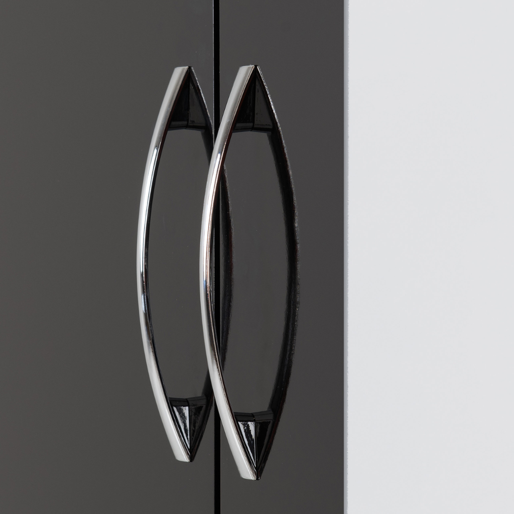 Nevada  2 Door 1 Drawer  Mirrored Wardrobe