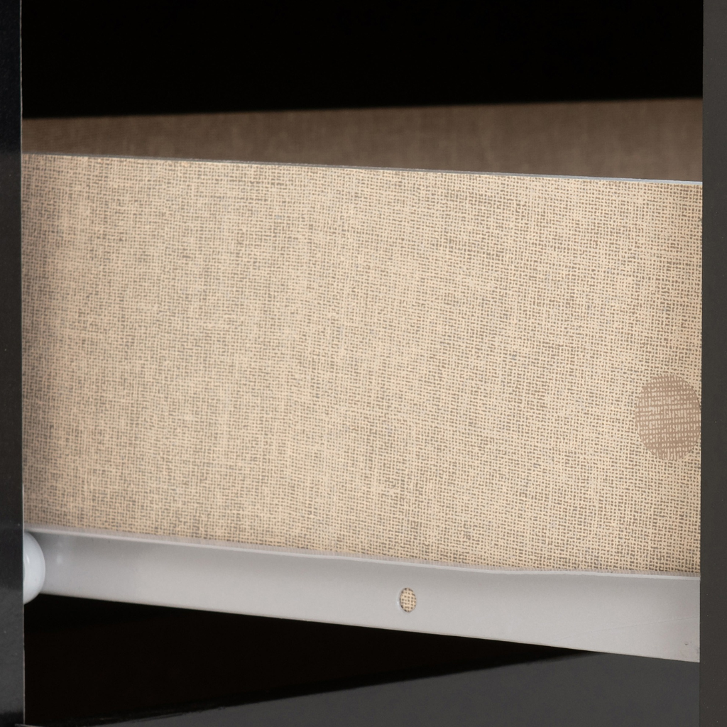 Nevada 3 Drawer Bedside in White Gloss