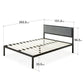 King Size Upholstered Bed with Upholstered Headboard