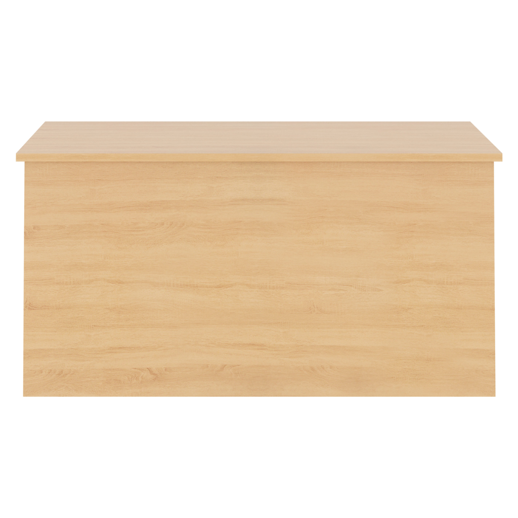 Nevada Blanket Box Grey Gloss/Light Oak Effect Veneer