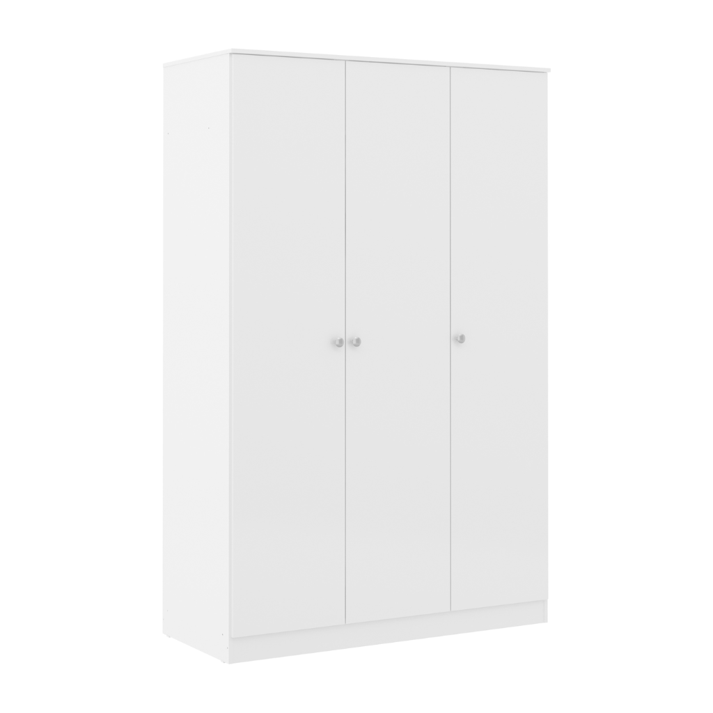 Denver 3 Door Wardrobe White