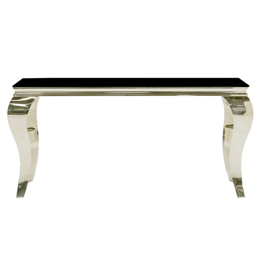 Louis Chrome Console Table