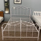 White Metal Double Bed Frame