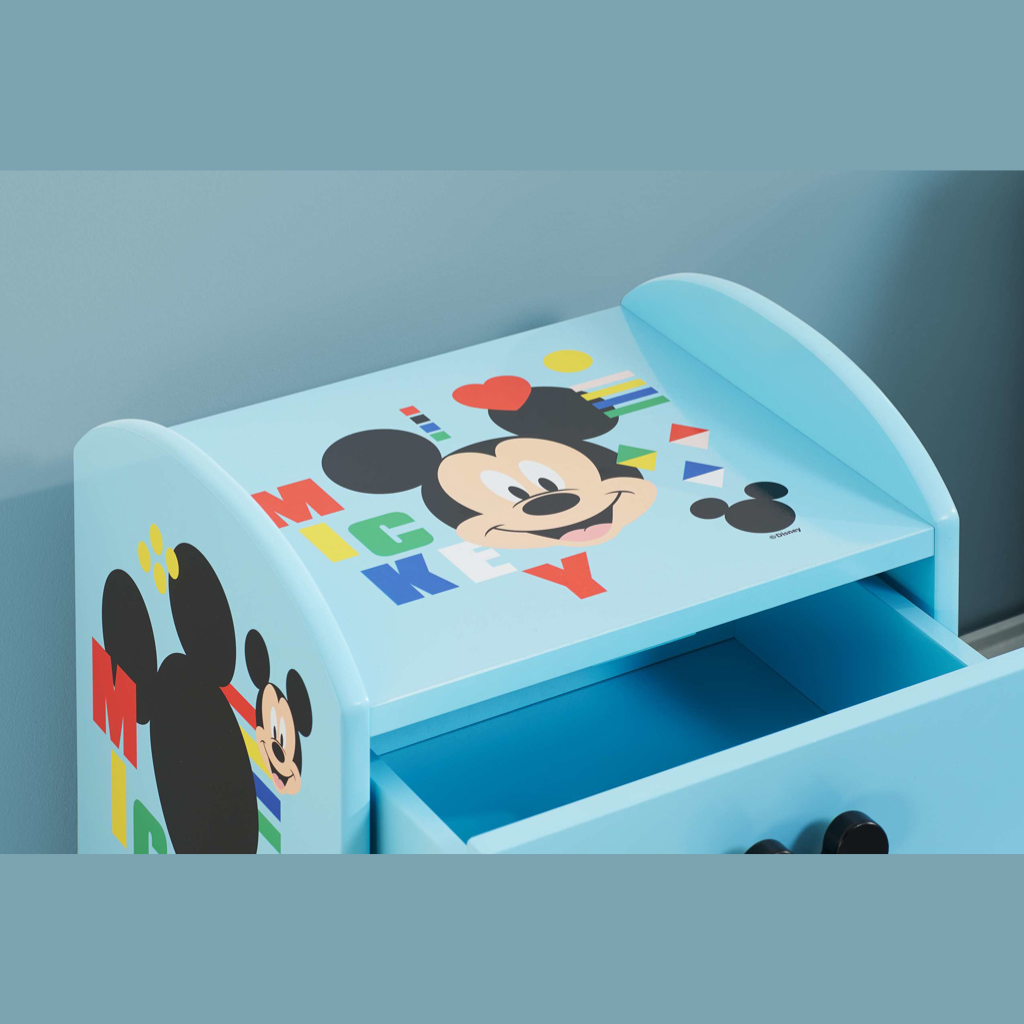 Mickey Mouse Bedside Table Birds Eye View