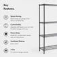 4 Tier Wire Shelving