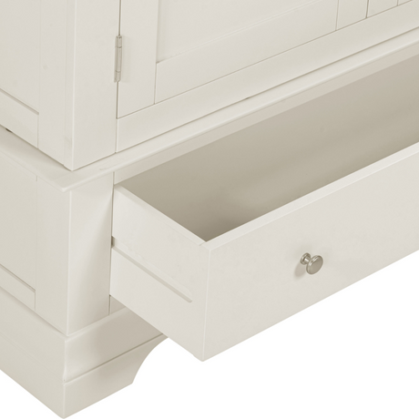 Bordeaux 3 Door Wardrobe White Drawer