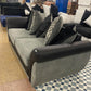 3 Seater Black & Grey Sofa (Defects See Descripton)
