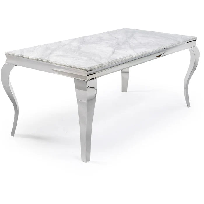 Louis Chrome Dining Table