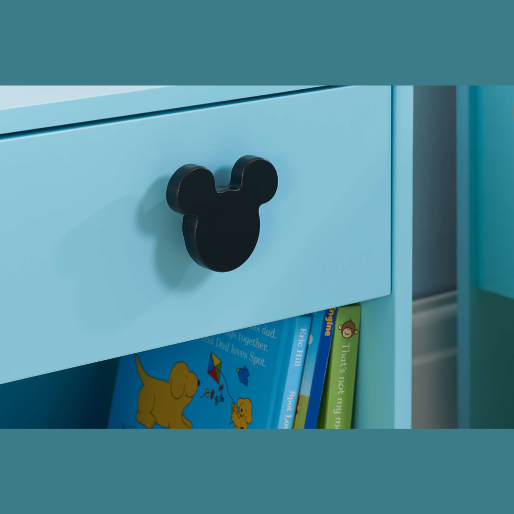 Mickey Mouse Bedside Table Draw Zoomed In View