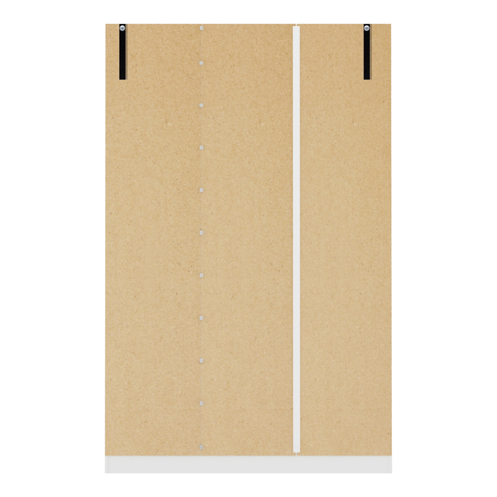 Denver 3 Door Wardrobe Behind View