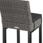 Polyrattan Weave Bar stool Kitchen Dining Chair And Cushion Grey