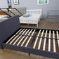 Grey Double Upholstered Bed Frame