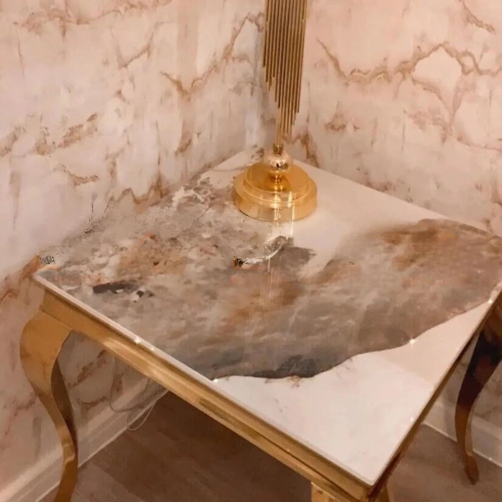 Louis Gold Lamp Table