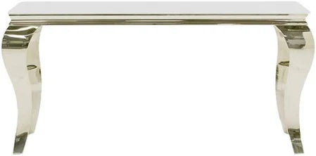 Louis Chrome Console Table