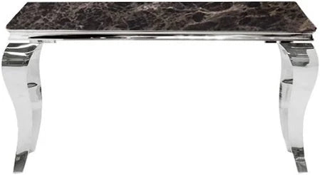 Louis Chrome Console Table