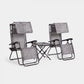Zero Gravity Table and Chair Set with Canopy
