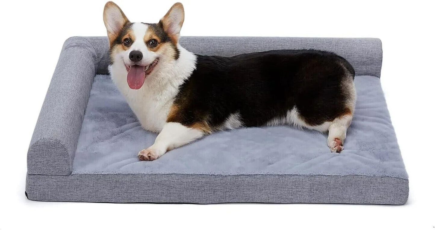 Dog Bed Foam Sofa Orthopaedic for Small Medium Dogs 70 x 50cm